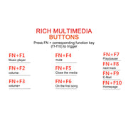 ErgonomicWired Gaming Keyboard with RGB Backlight Phone Holder